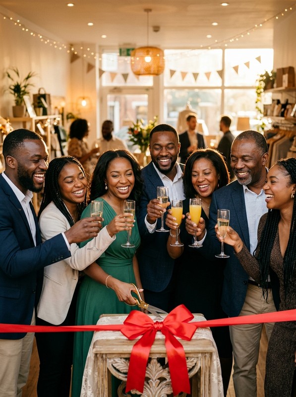 Black couple — Black-owned business community