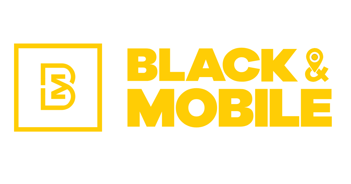 Black and Mobile logo