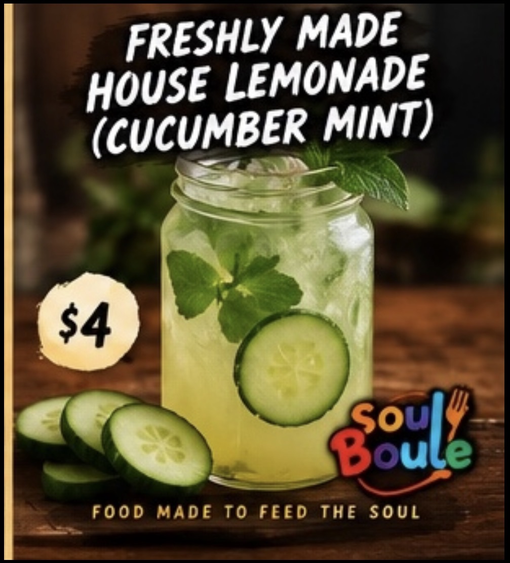 Freshly Made House Lemonade - Cucumber Mint